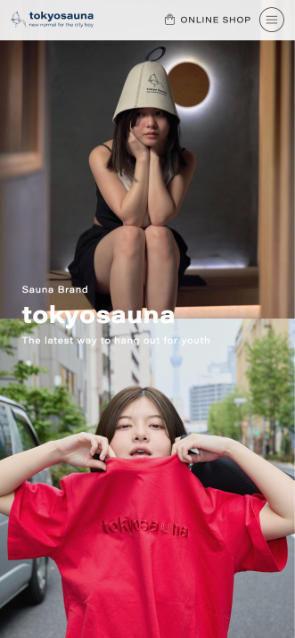 tokyosauna スマートフォン表示